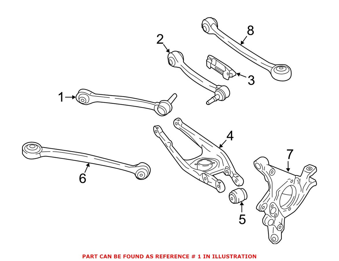 BMW Suspension Control Arm - Rear Upper 33322284777